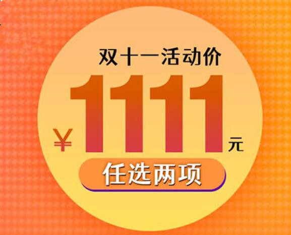僅需1111元，兩門黃金課程任你選