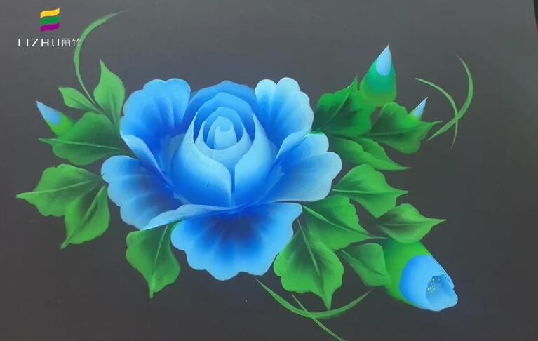 排筆彩繪美甲 ，南寧美甲學(xué)校學(xué)員作品
