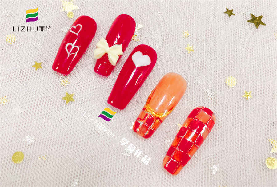 紅色婚禮美甲 、暈染液美甲、泡泡海洋風(fēng)美甲 | 廣西正規(guī)培訓(xùn)美甲