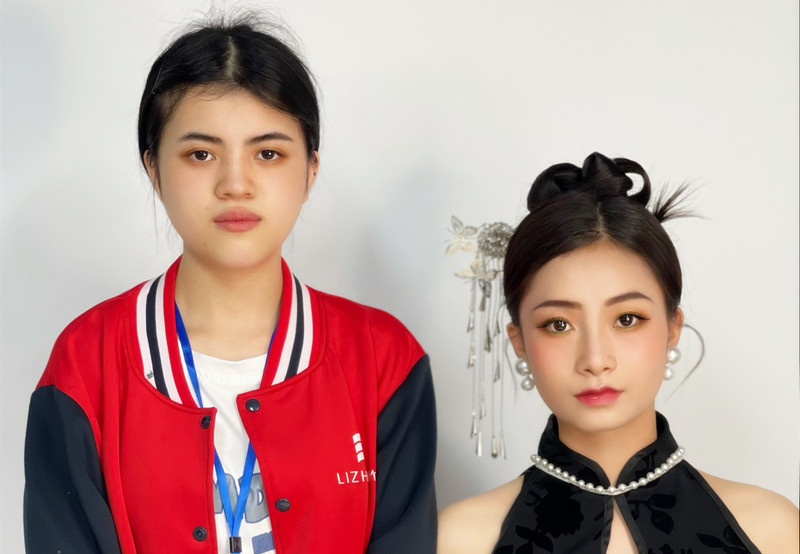 新中式造型，南寧化妝學(xué)校學(xué)員畢業(yè)作品