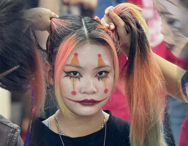萬圣節(jié)妝容圖片，南寧化妝彩妝造型培訓(xùn)學(xué)校作品