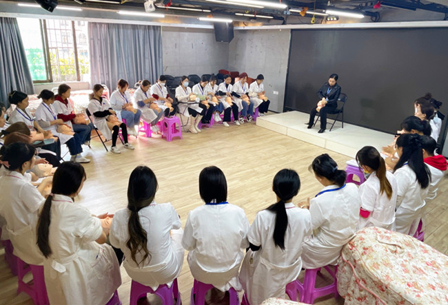 美容假頭模，廣西學美容面部教學道具